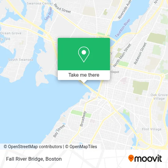 Fall River Bridge map