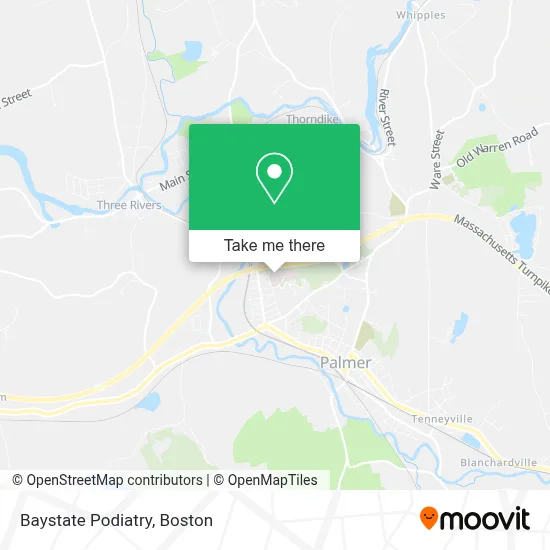 Baystate Podiatry map