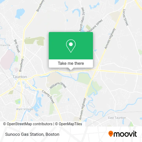 Sunoco Gas Station map
