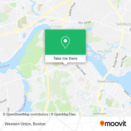 Western Union map