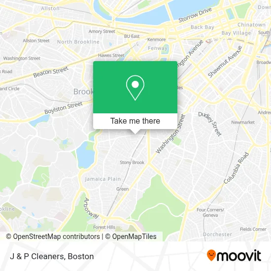 J & P Cleaners map