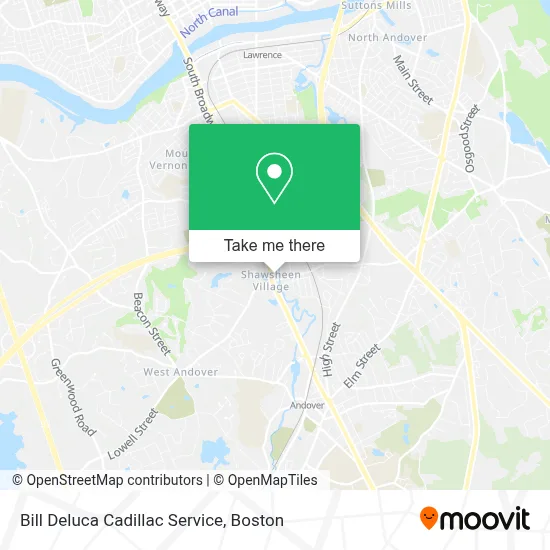 Bill Deluca Cadillac Service map