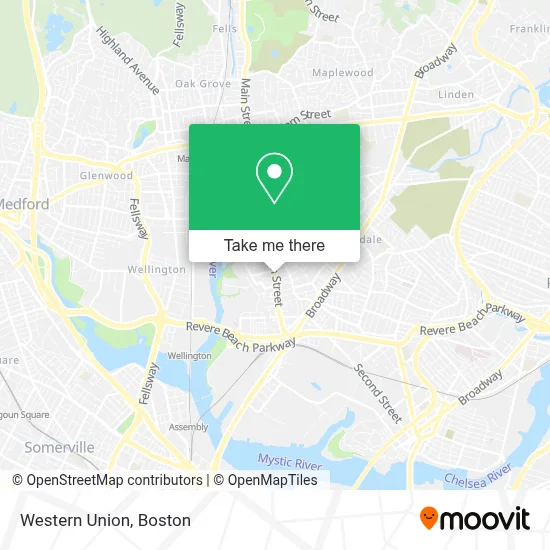 Western Union map