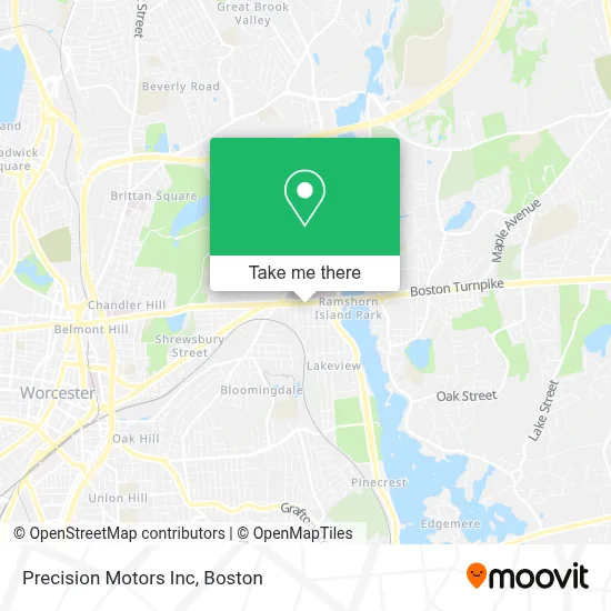 Precision Motors Inc map