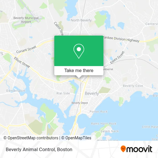 Beverly Animal Control map