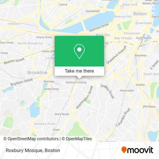Roxbury Mosque map