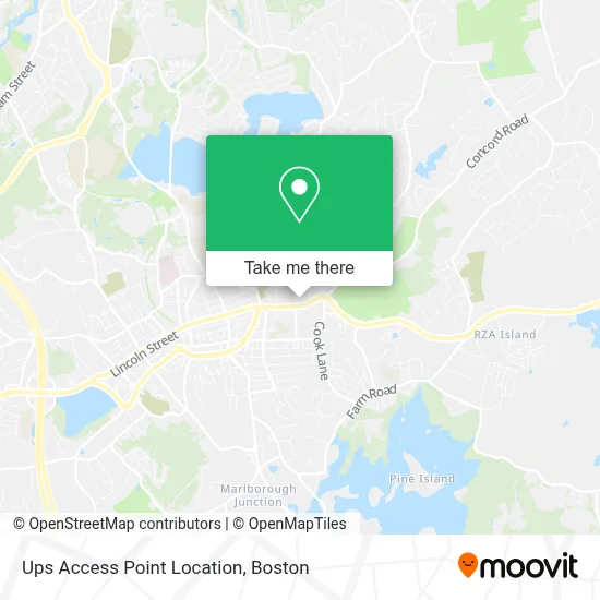 Ups Access Point Location map