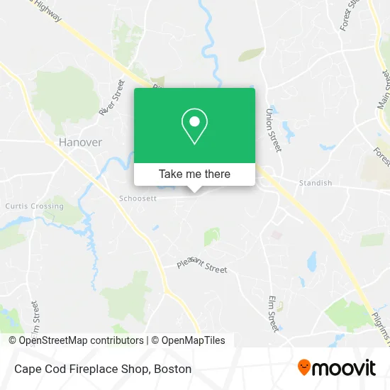 Cape Cod Fireplace Shop map