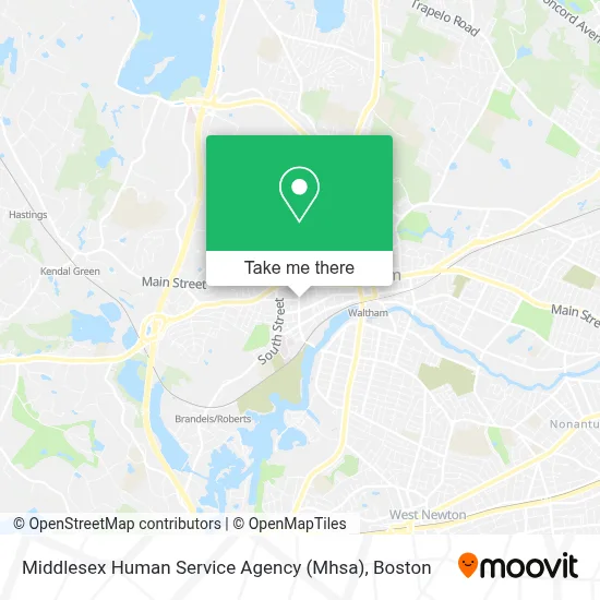 Middlesex Human Service Agency (Mhsa) map