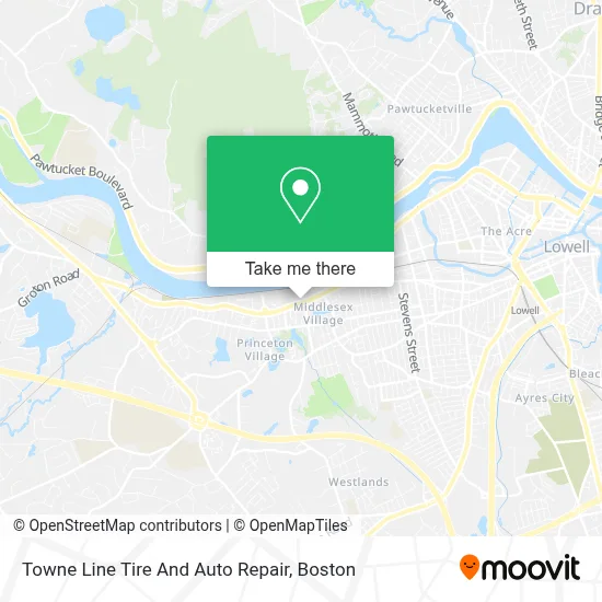 Towne Line Tire And Auto Repair map