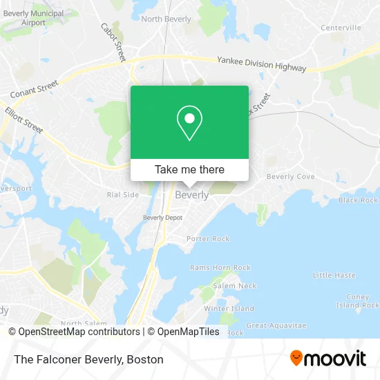 The Falconer Beverly map