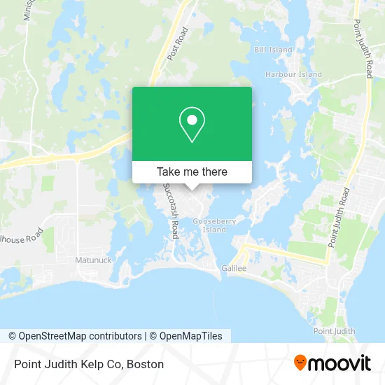 Point Judith Kelp Co map