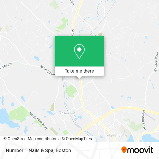 Number 1 Nails  & Spa map
