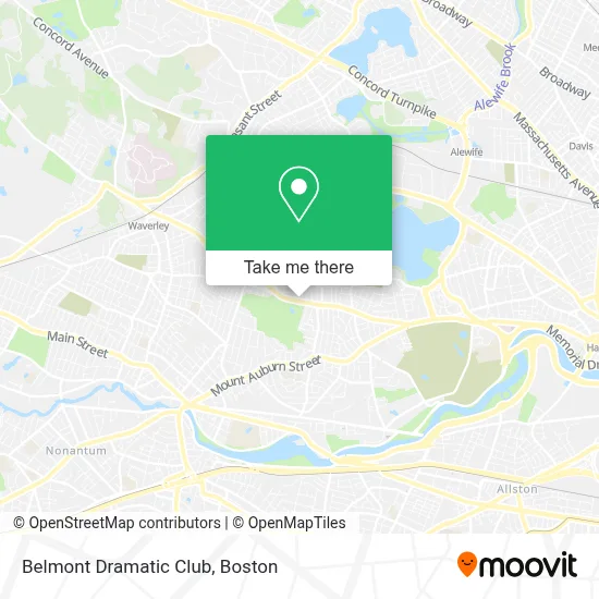 Belmont Dramatic Club map