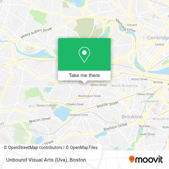 Unbound Visual Arts (Uva) map