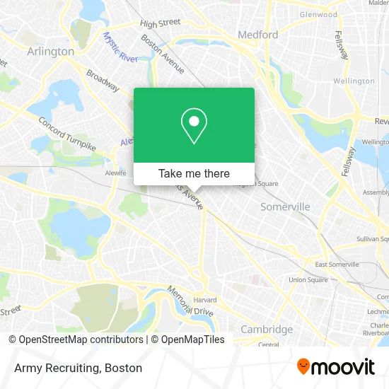 Army Recruiting map