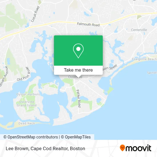 Lee Brown, Cape Cod Realtor map