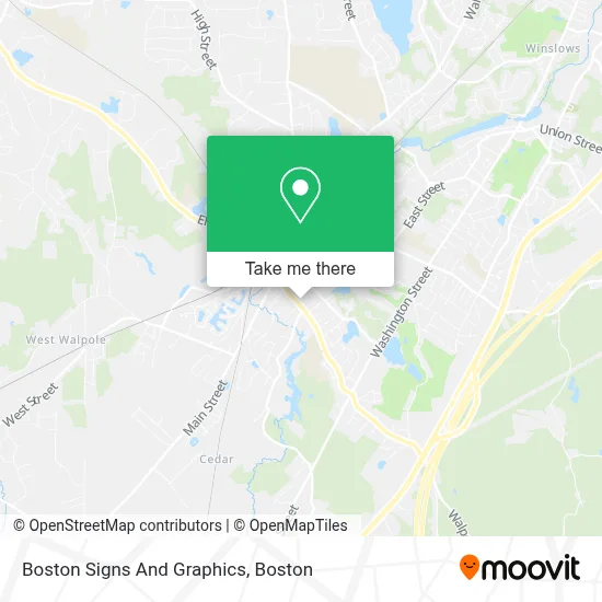 Boston Signs And Graphics map