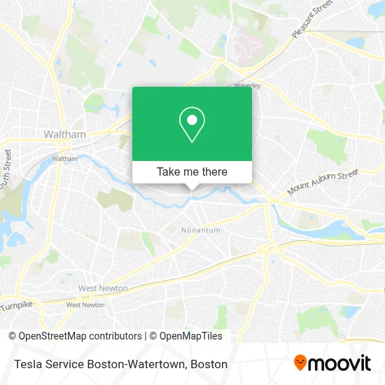 Tesla Service Boston-Watertown map