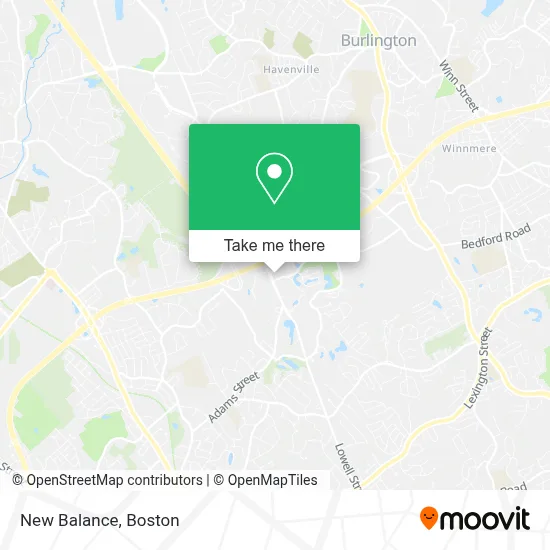 New Balance map
