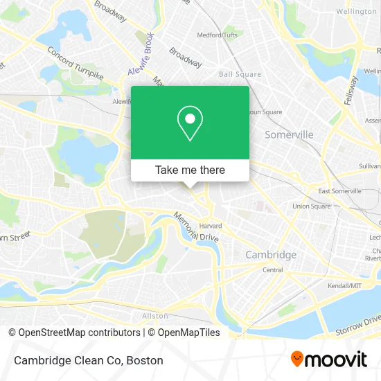 Cambridge Clean Co map