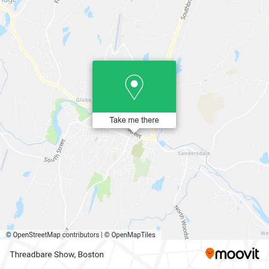 Threadbare Show map