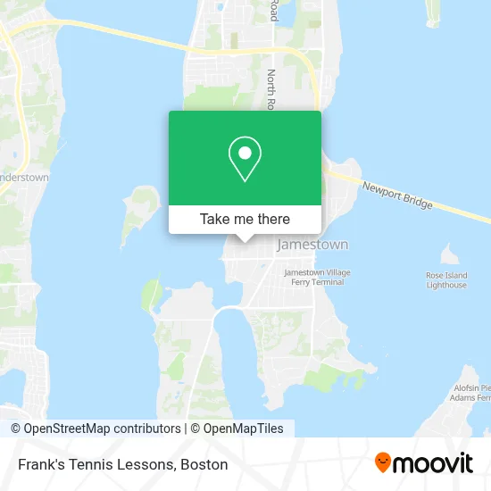 Frank's Tennis Lessons map