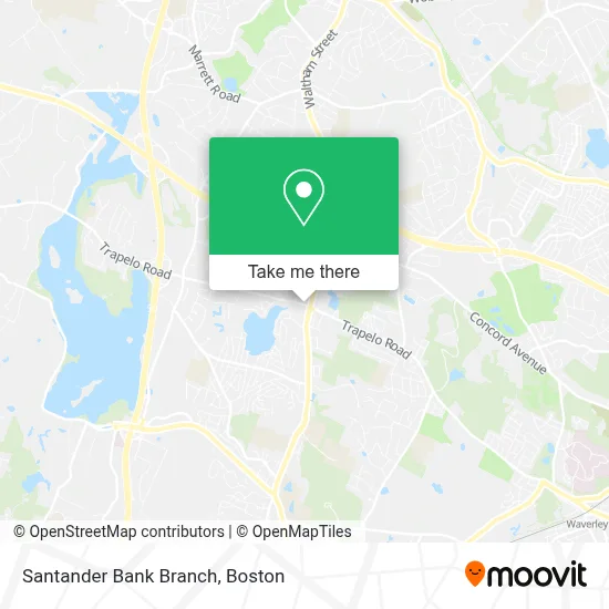 Santander Bank Branch map