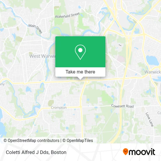 Coletti Alfred J Dds map