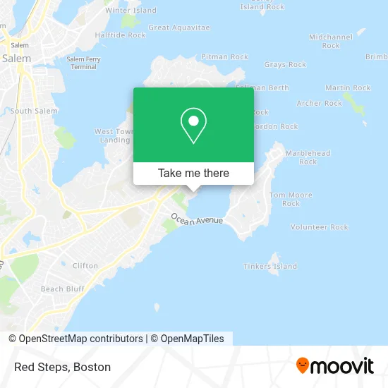 Red Steps map