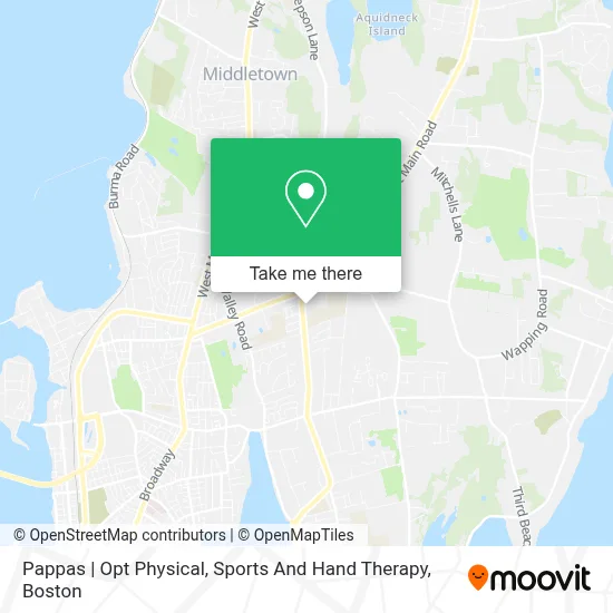 Pappas | Opt Physical, Sports And Hand Therapy map