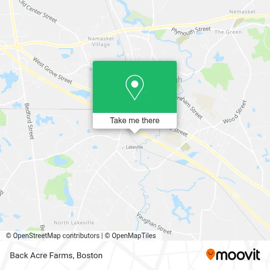 Back Acre Farms map