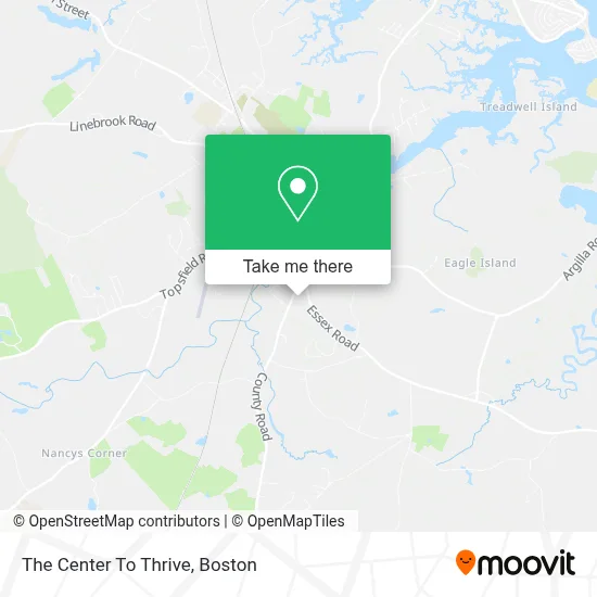 The Center To Thrive map