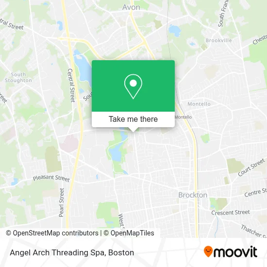 Angel Arch Threading Spa map