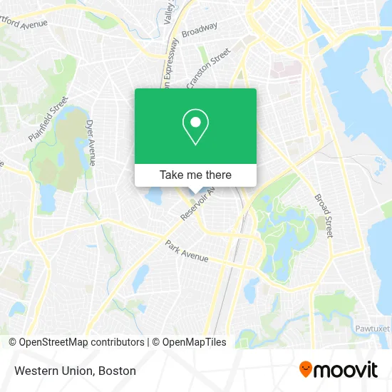 Western Union map