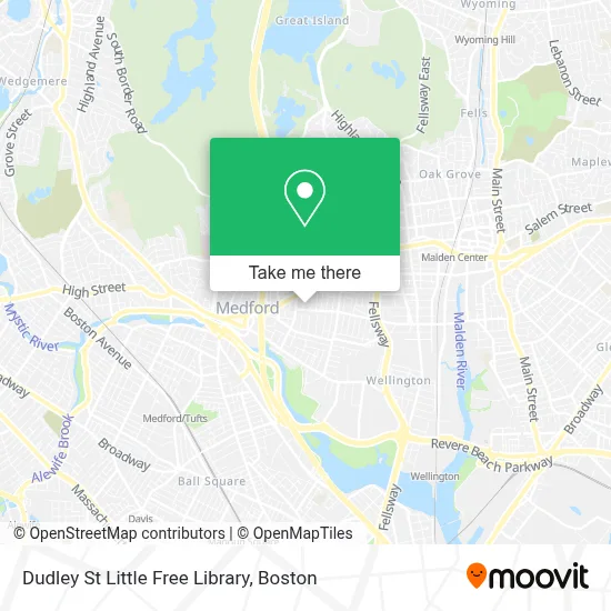 Dudley St Little Free Library map
