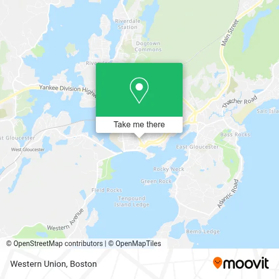 Western Union map