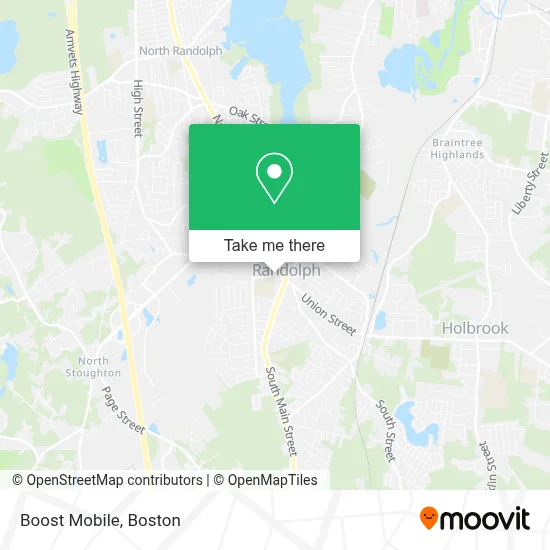 Boost Mobile map