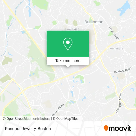 Pandora Jewelry map