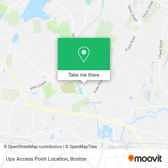 Ups Access Point Location map
