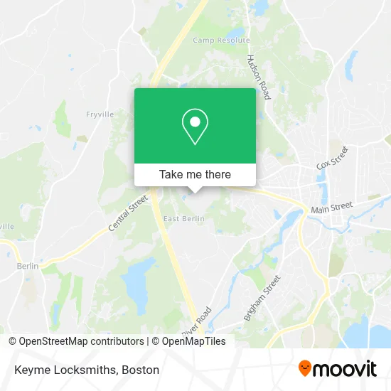 Keyme Locksmiths map