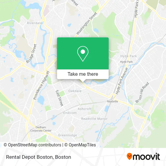 Rental Depot Boston map