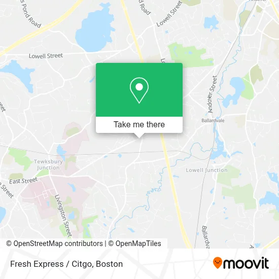 Fresh Express / Citgo map