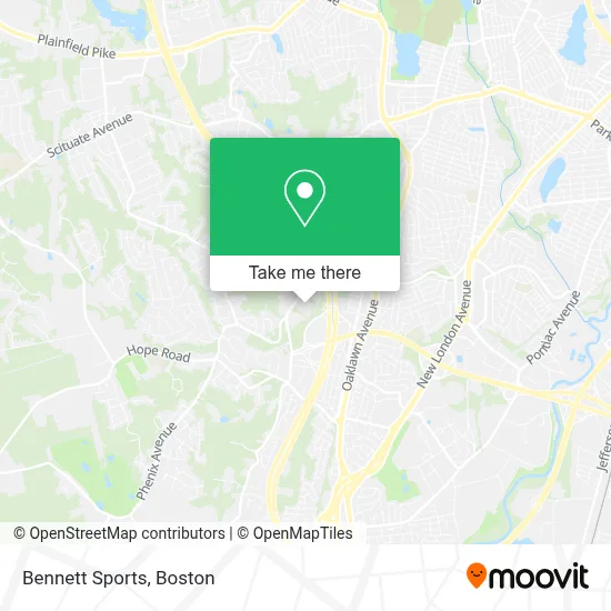 Bennett Sports map