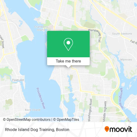 Rhode Island Dog Training map