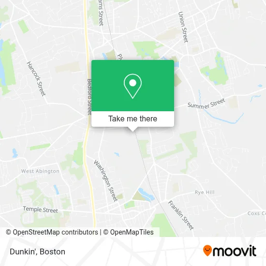 Dunkin' map
