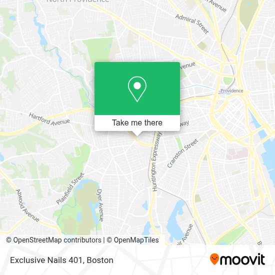 Exclusive Nails 401 map