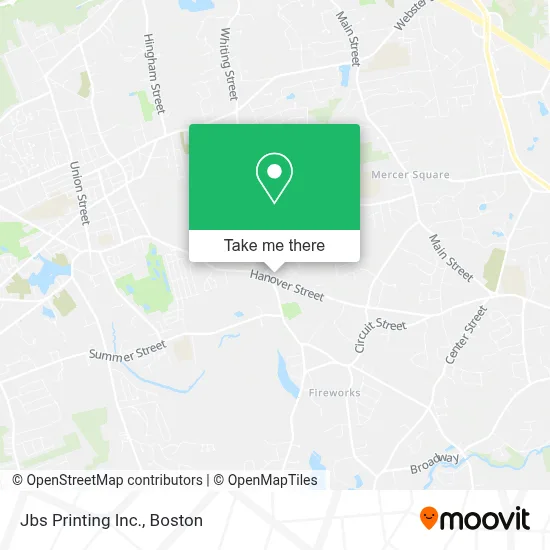 Jbs Printing Inc. map