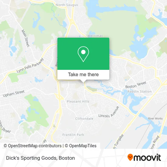 Dick's Sporting Goods map