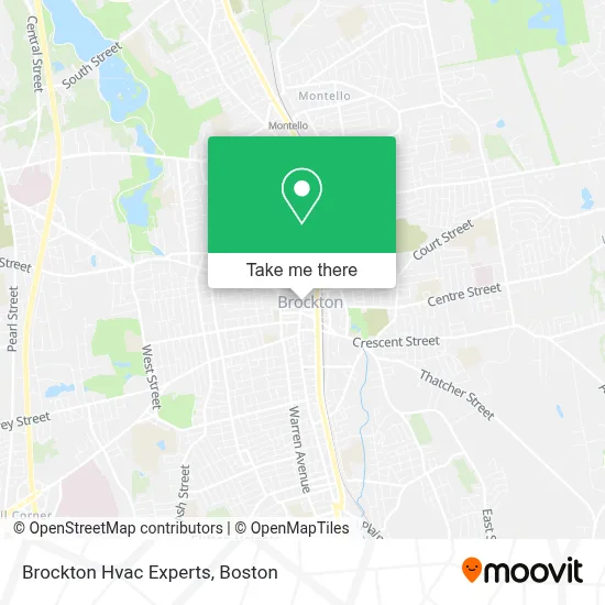 Brockton Hvac Experts map